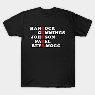 Hancock Cummings Johnson Patel Rees-Mogg T-Shirt